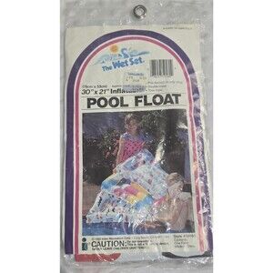 Vintage Intex Inflatable Raft The Wet Set  Pool Float 30" x 21" #59160 New Stock